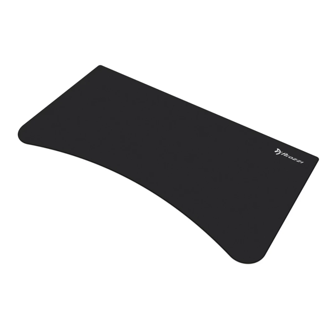 Arozzi Arena Ultrawide Curved Gaming and Office Desk with Full Surface Water Resistant Desk Mat -  Pure Black border