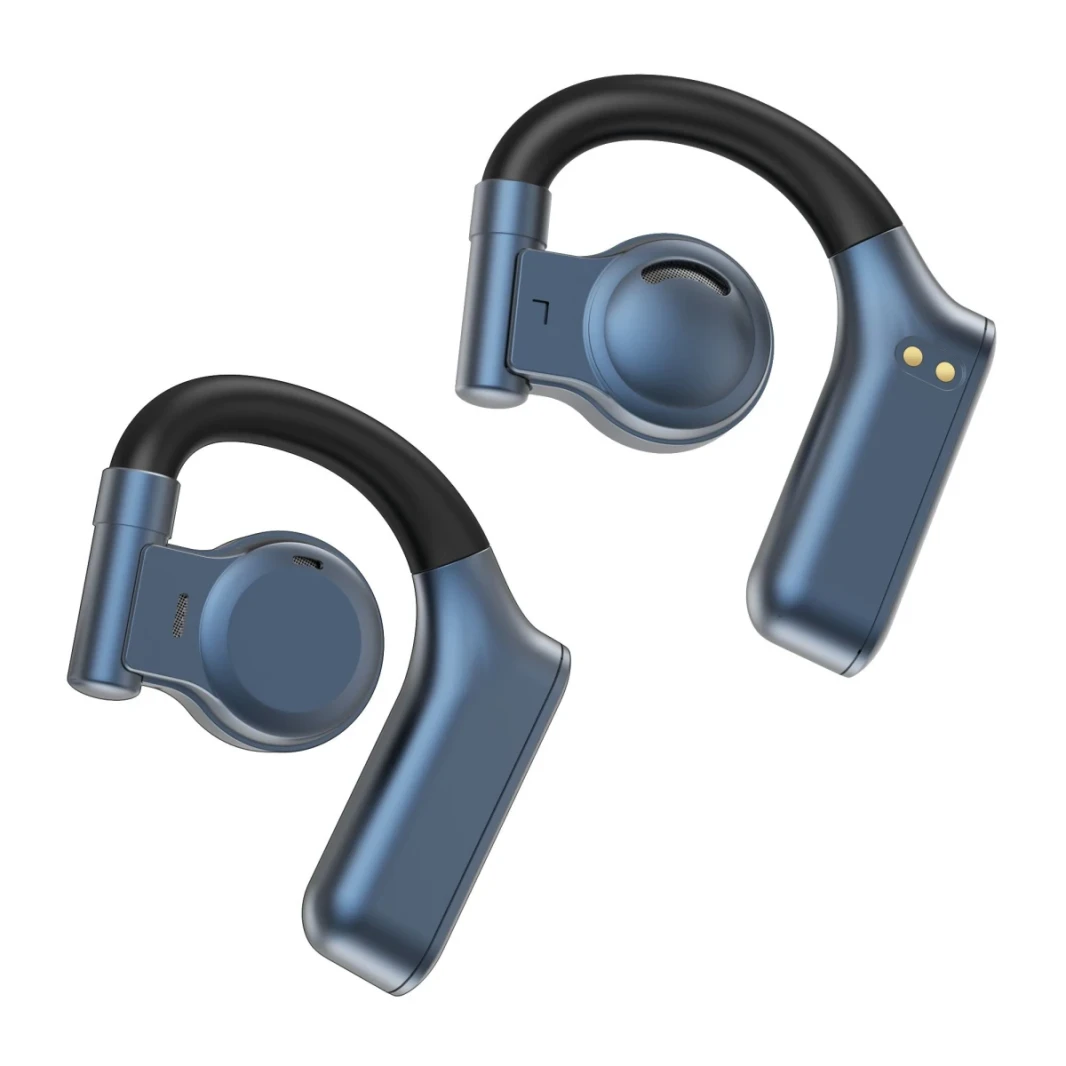 Wiwu Arc T18 Clear Sound Open Wireless Bluetooth Headphone حتى 10 ساعات ، نطاق Bluetooth 10 أمتار - أزرق