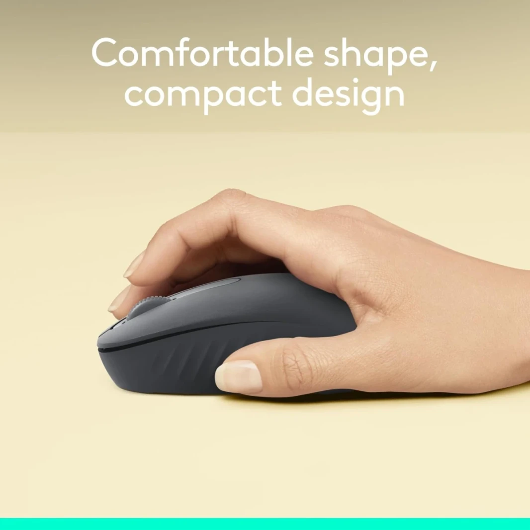 Logitech M196 Bluetooth اللاسلكي المضغوطة والبطارية المحمولة لمدة 12 شهرًا متماسكة مع تتبع سلس مع الكمبيوتر الشخصي و Mac و Windows و MacOS - الجرافيت