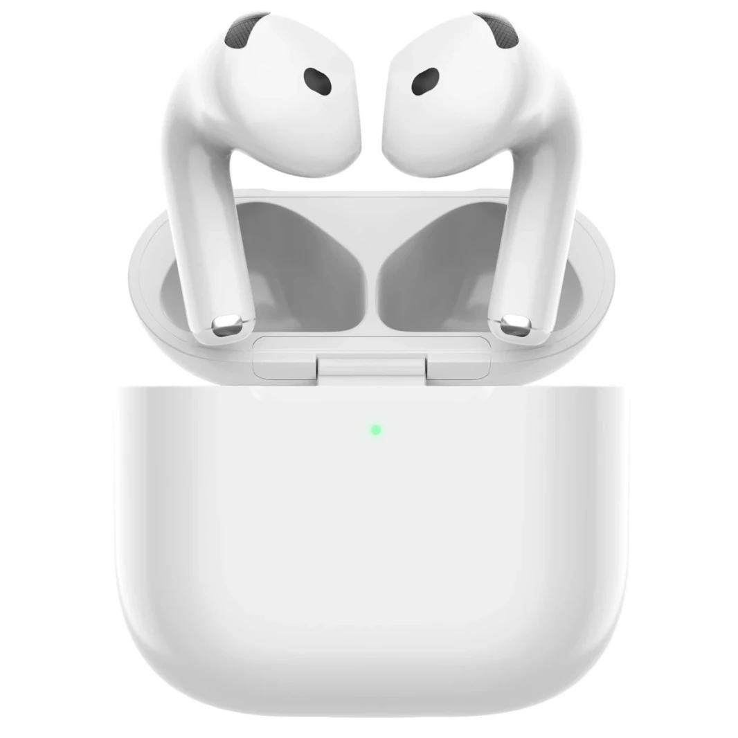 Wiwu Airbuds 4 حقيقية لاسلكية لاسلكية ستيريو إلخان أذن بلوتوث من النوع الذي تصل إلى 50 ساعة من قوة الاستعداد-أبيض