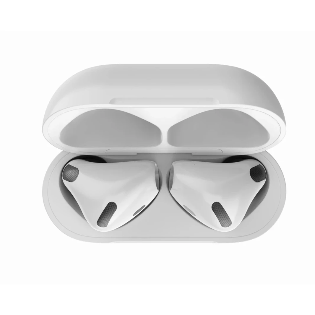 Wiwu Airbuds 4 حقيقية لاسلكية لاسلكية ستيريو إلخان أذن بلوتوث من النوع الذي تصل إلى 50 ساعة من قوة الاستعداد-أبيض
