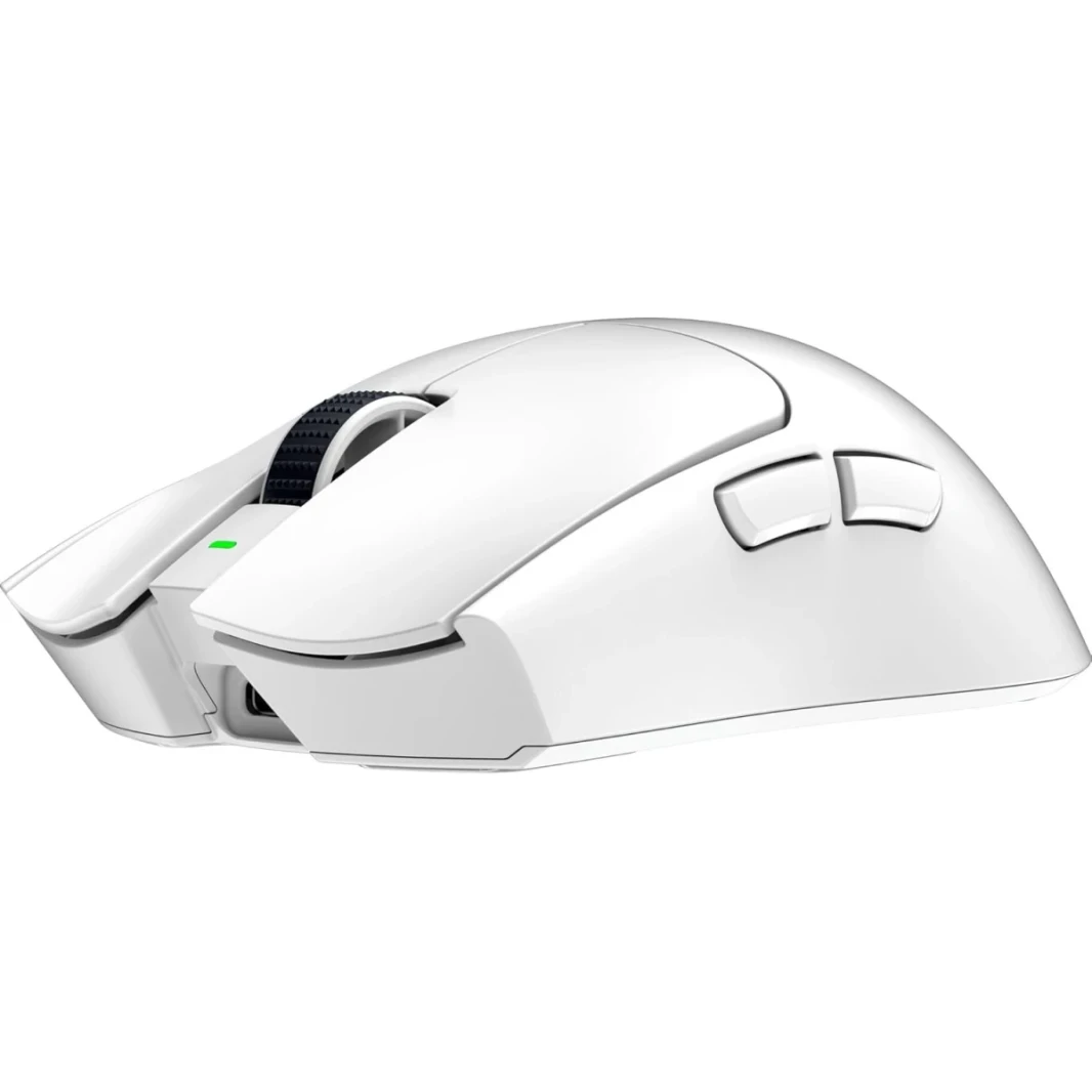 Razer Viper V3 Pro Wireless & Wired 54g تصميم خفيفة الوزن 35K Gen 2 DPI مستشعر بصري يصل إلى 95 ساعة عمر البطارية المفاتيح البصرية Gen 3 - White