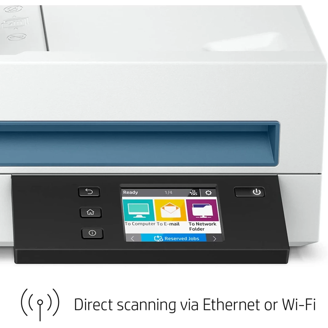 HP ScanJet Pro N4600 FNW1 Fast Scan 2-Scans & Auto Document Feeder & Wireless حتى 40 جزء في المليون