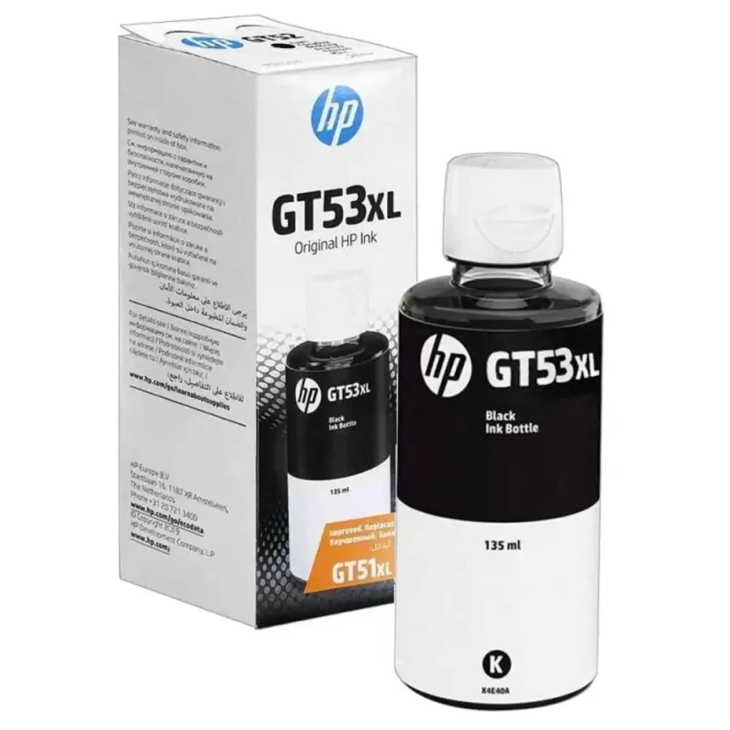 Genuine HP GT53XL Refillable 135ML Ink Cartridge for Ink Tank Printers - Black