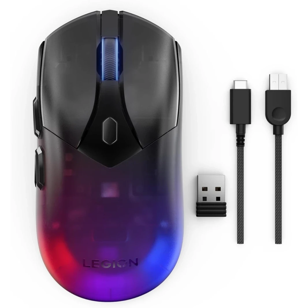 Lenovo Legion M410 Wire & Wireless RGB Mouse 6 Button Palm Grip 16،000 DPI 53 Hourse Battery 2-Zone RGB Lighting NVIDIA Reflex التوافق