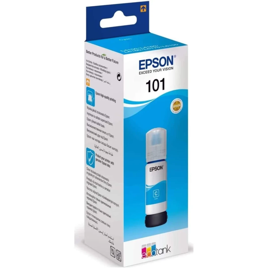حقيقية Epson 101 Ecotank Ink Bottle 70 مل - سماوي