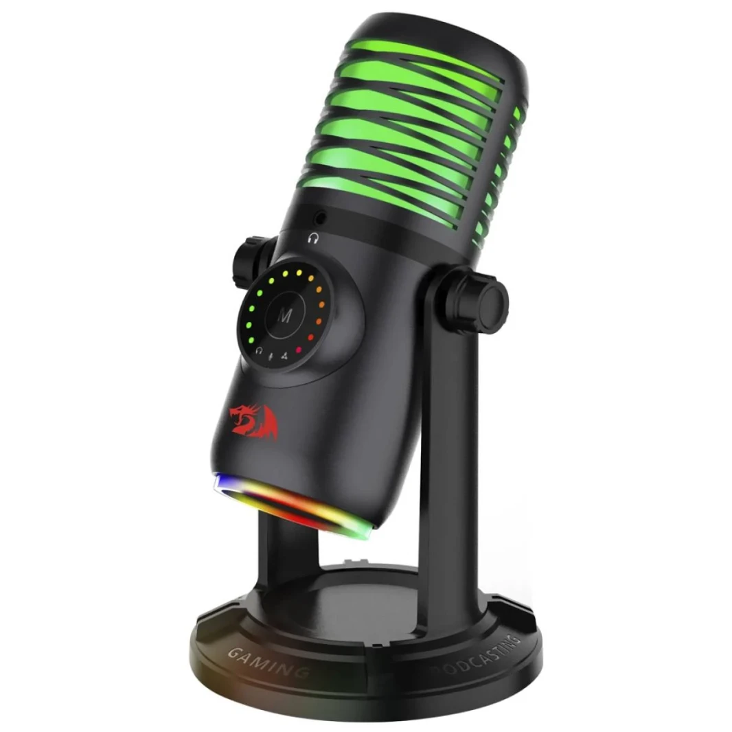 Redragon Stellaris GM306 RGB Microphone Gaming ، البث المباشر ، البودكاست ، وتسجيل الصوت عالي الجودة