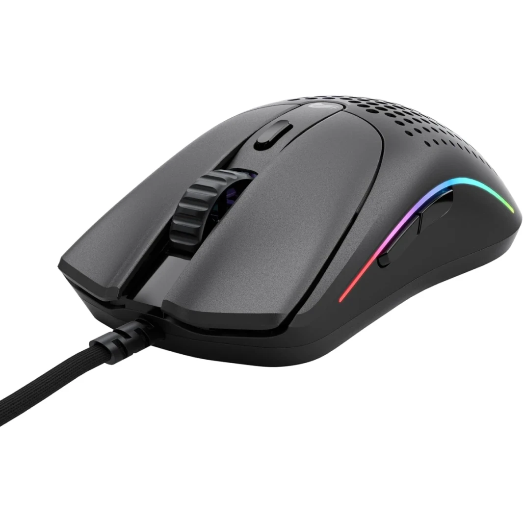 طراز رائع O 2 Wired 59G FPS FPS 26،000 DPI MOTION SYNC 80M انقر فوق المفاتيح المقدرة 6 أزرار قابلة للبرمجة RGB - أسود غير لامع