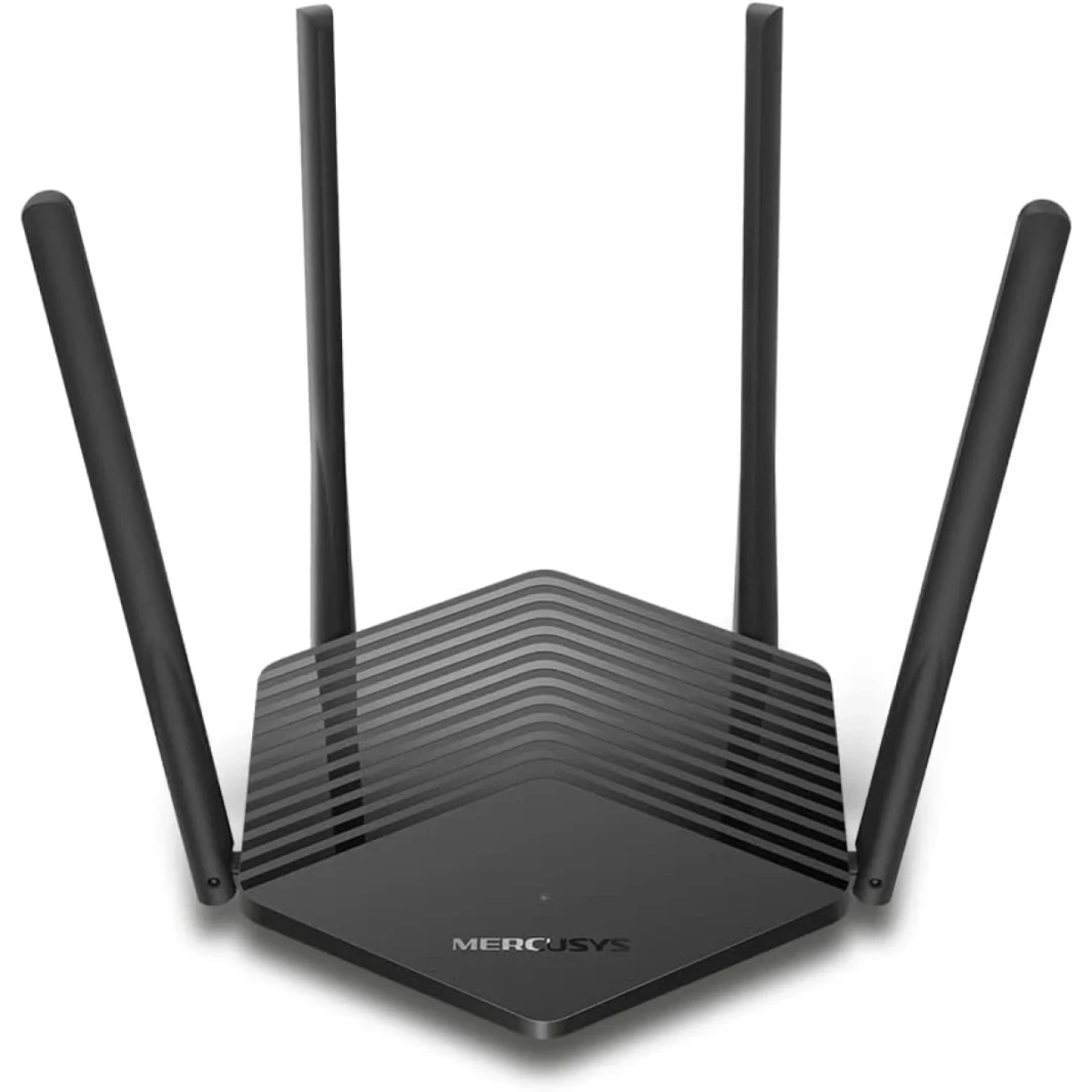 Mercusys MR60X AX1500 Wi-Fi 6 Router ، مزدوج النطاق ، السلكية/ اللاسلكية ، OFDMA ، MU-MIMO ، 4 هوائيات عالية الأداء ، منافذ جيجابت ، اتصال ذكي ، أمان WPA3 ، توفير الطاقة ، التحكم الوالدي ، شبكة الضيوف