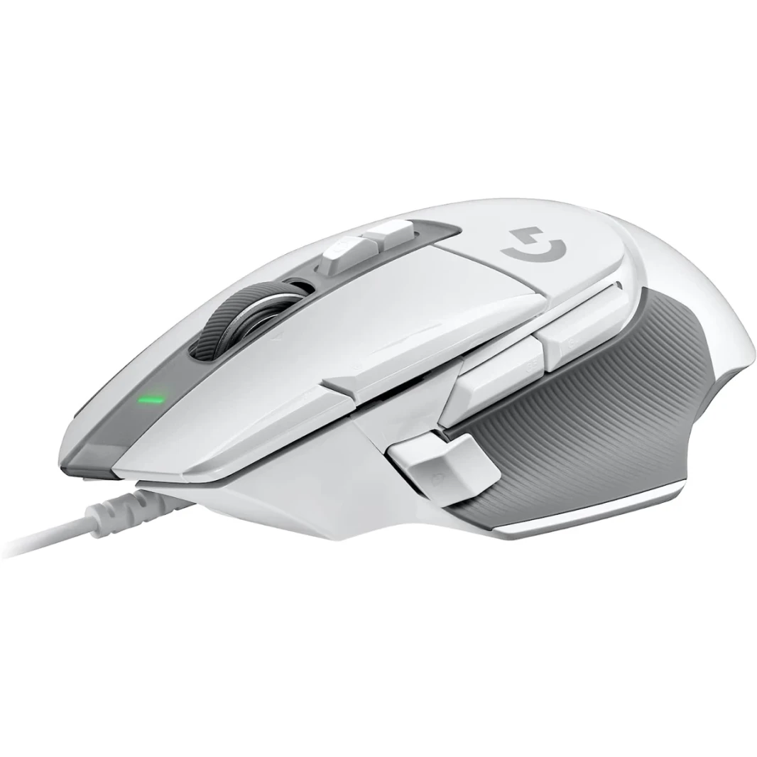 Logitech G502 X Hero 25K Sensor Wired Lightforce Hybrid Optical -Mechanical Mechanical Switches for PC MacOs & Windows - White