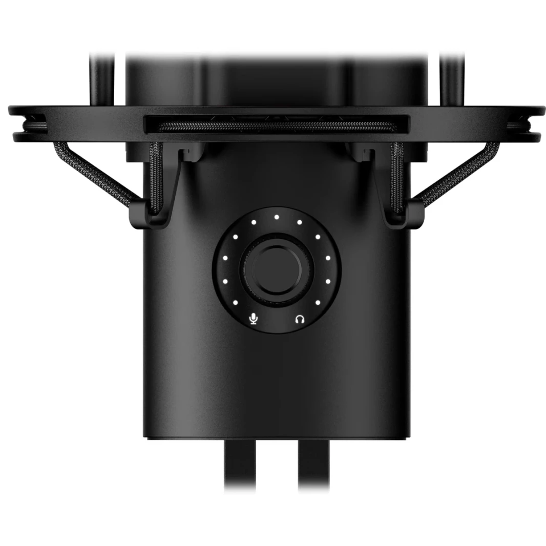 HP Hyperx Quadcast 2 (2024) USB HI-RES الاستوديو-تسجيل الجودة MIC على متن الطائرة LED-الأسود