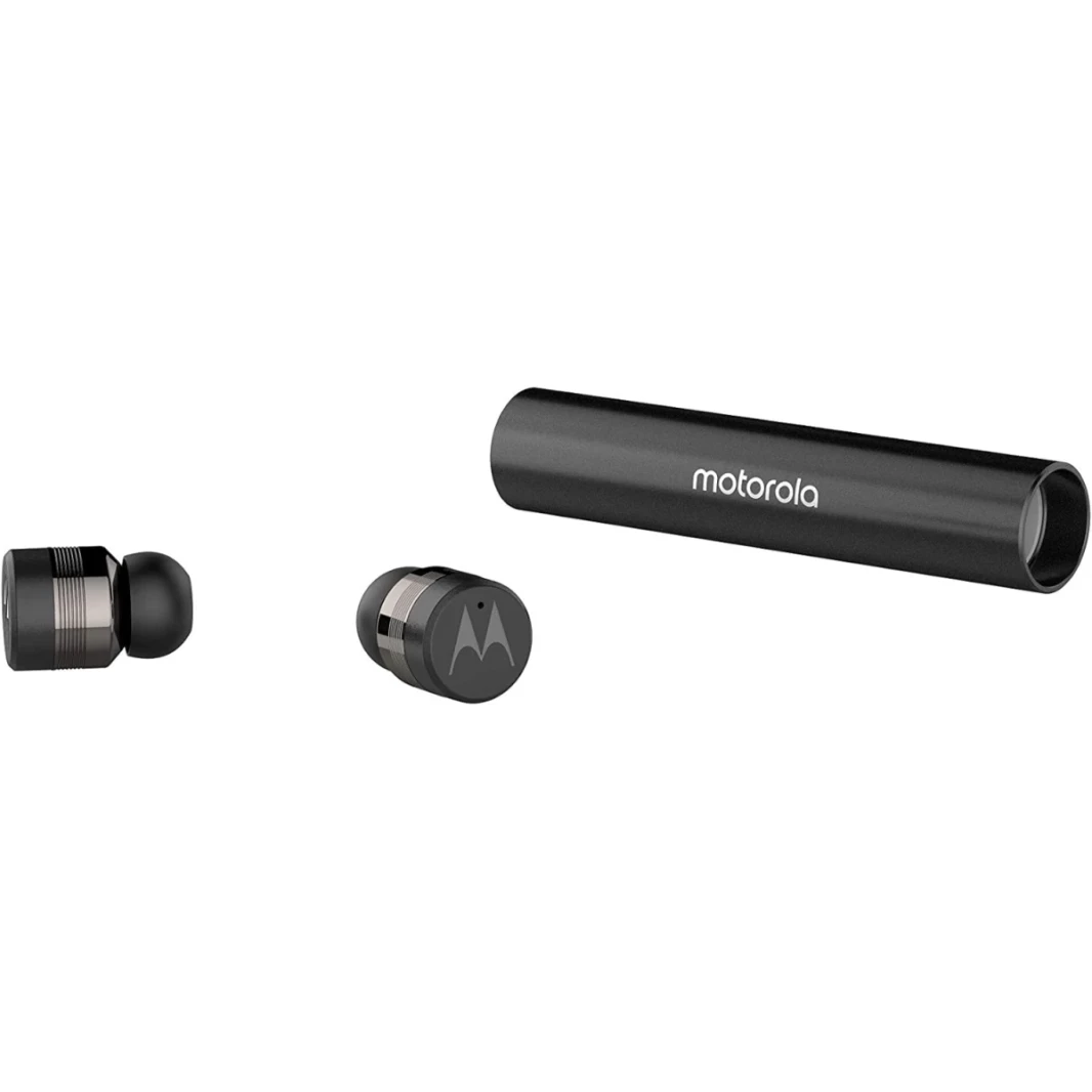 Motorola Lifestyle VerveBuds 300 سماعات بلوتوث اللاسلكية في الأذن 10 ساعات وقت اللعب Alexa و Google و Siri - أسود