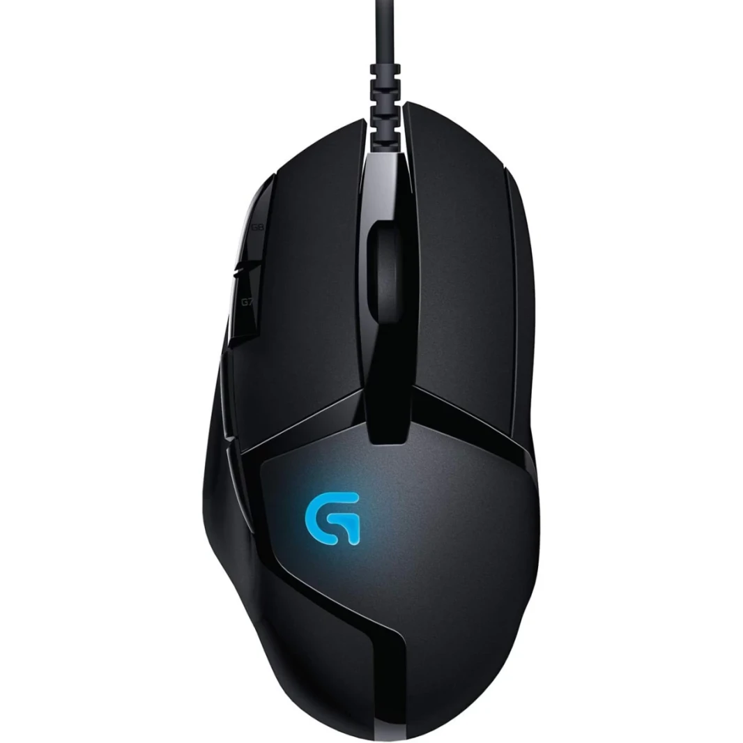 Logitech G402 Hyperion Fury Wired 4000 DPI خفيفة الوزن 8 أزرار قابلة للبرمجة زر التبديل DPI للكمبيوتر/MAC - أسود