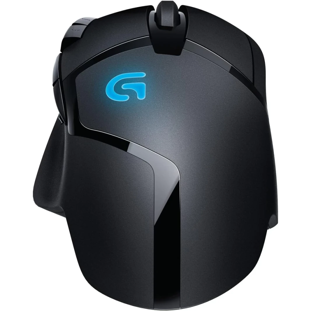 Logitech G402 Hyperion Fury Wired 4000 DPI خفيفة الوزن 8 أزرار قابلة للبرمجة زر التبديل DPI للكمبيوتر/MAC - أسود