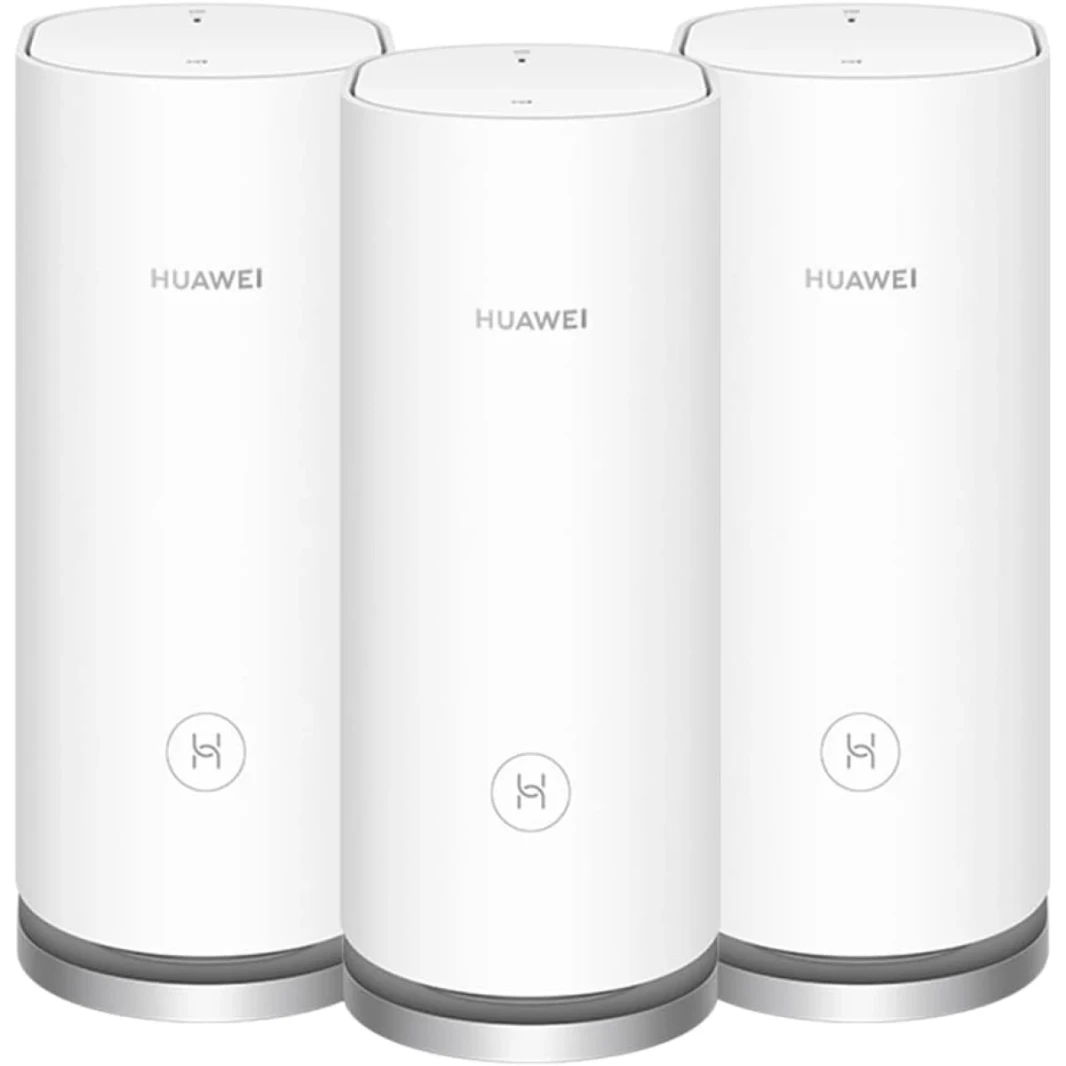 HUAWEI WS8100 WiFi Mesh 3 AX3000 Up to 3000Mbps Whole Home Mesh WiFi System Seamless & Speedy Connect 250+ Devices For Med-Large Homes – Pack of 3