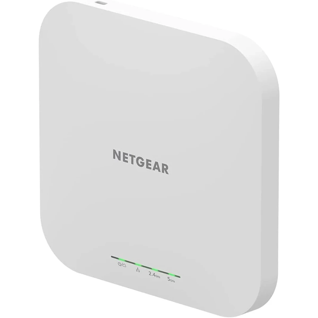 NetGear (Wax610) Cloud Managed Access Point Wi-Fi 6 AX1800 Dual Band Poe مع 2.5GBE Port Multi Gig Insight Security Level Level