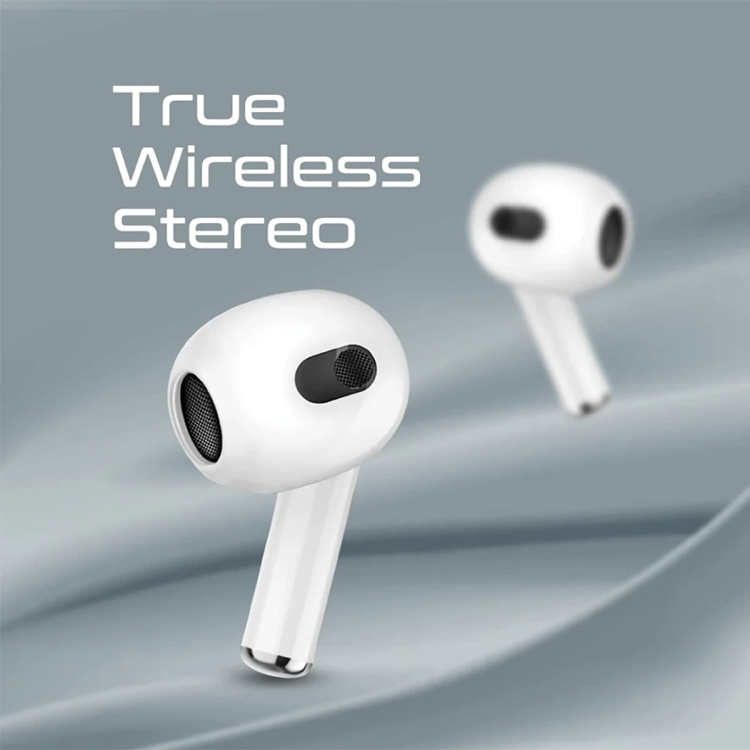 PROMATE FREEPODS-2 FIDELITY HIGH IN-OER Bluetooth v5.0 w/ MIC المدمج 25 ساعة وقت التشغيل التلقائي والشحن اللاسلكي-أبيض