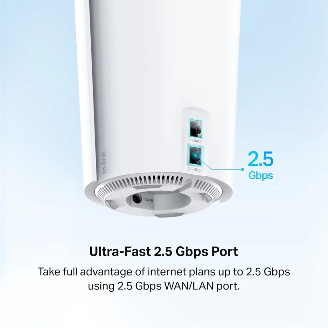 TP-Link DECO X90 AX6600 DECO TRI-Band WiFi 6 Mesh System-يغطي ما يصل إلى 6000 قدم مربع ، ويحل محل أجهزة التوجيه والممتدات ، والهوائيات ذات الذكاء الذكي (2 حزمة)