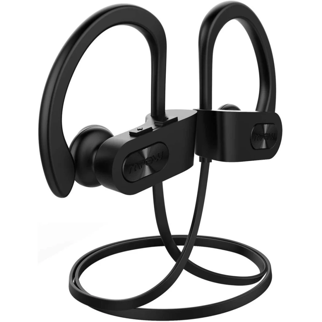 MPOW FLAME IPX7 PLUETOOTH V5.0 مع استريو MIC HIFI لإلغاء الضوضاء ، الأسود