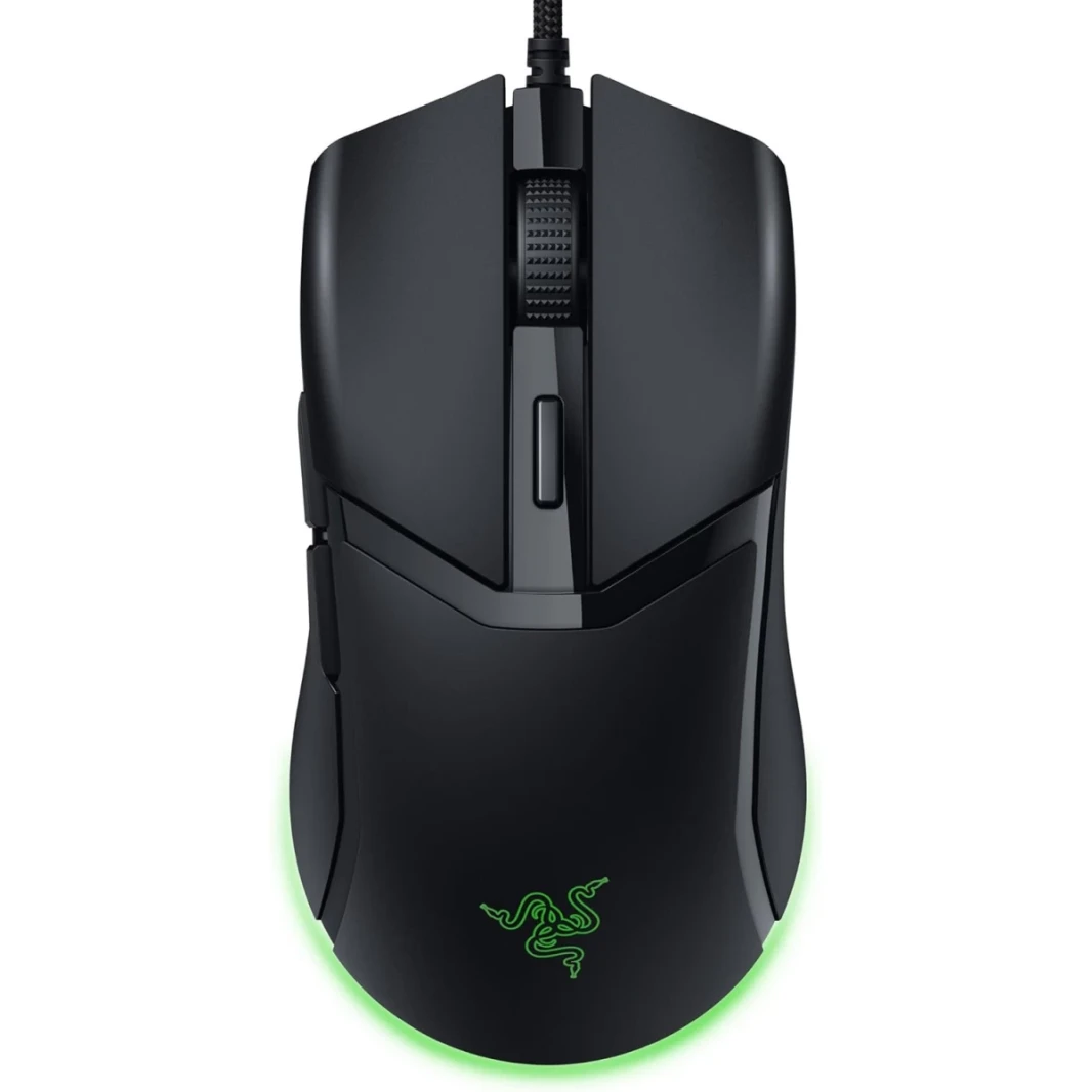 Razer Cobra Wired 58g Lightweight Gen-3 Optical SwitchesChroma RGB Lighting with Underglow Precise 8500 DPI Speedflex Cable - Black