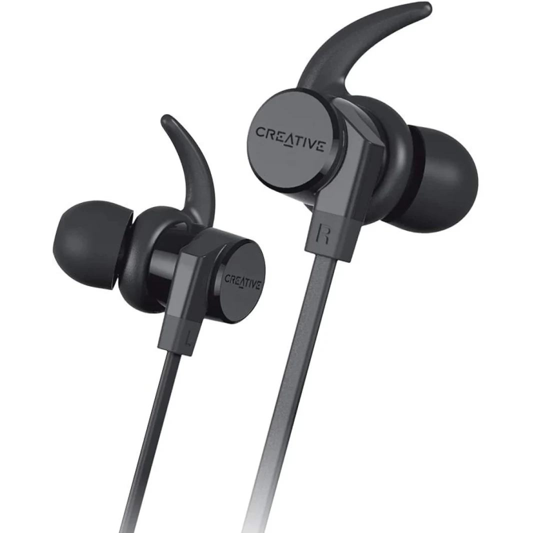 إبداع خارجي واحد V2 Wireless Bluetooth 5.0 سماعات في الأذن العازلة مع ميكروفون مقاومة للميكروفون معتمد من IPX5 ، و 9.5 ساعة من الصالة الرياضية ، والتمرين والرياضة