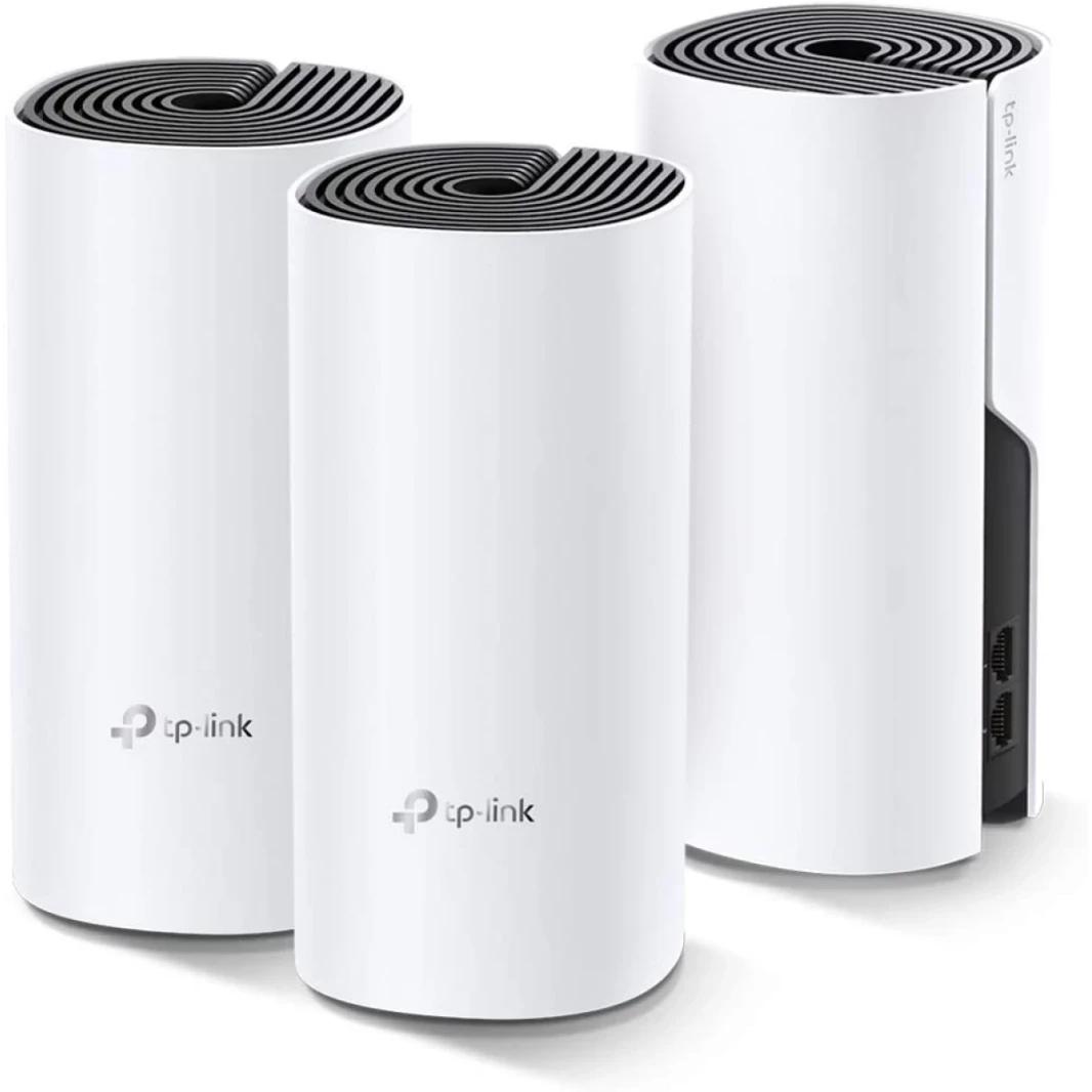 TP-Link Deco M4 AC1200 Dual Band Whole Home Mesh Wi-Fi System Seamless Roaming Speedy Router & Wi-Fi Booster (3-Pack)