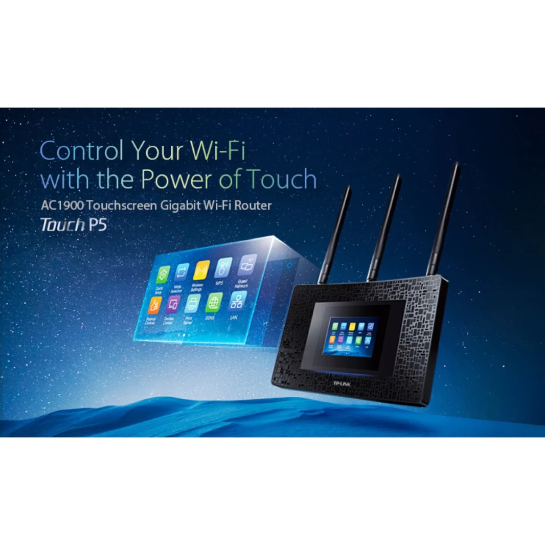 TP-Link Touch P5 AC1900 Dual-Band Wireless-AC1900 Touch Screen Gigabit Router