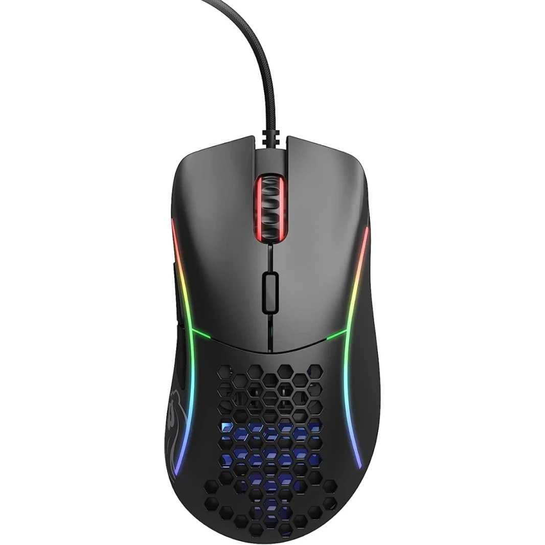 طراز رائع D 68G Superlight Honeycomb Mouse RGB USB Mouse - Matte Black
