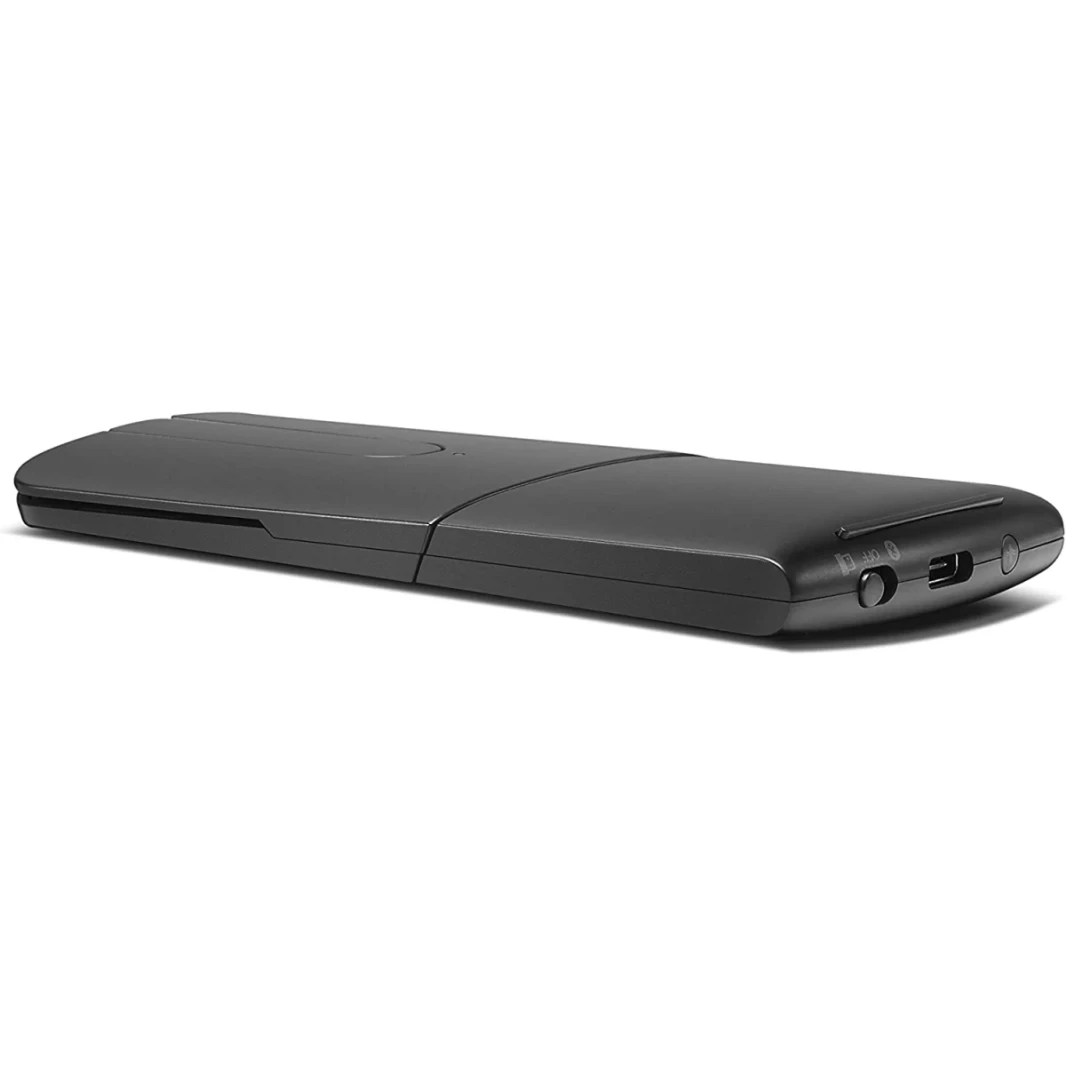 Lenovo Yoga Mouse & Laser Propreser 2.4 جيجا هرتز مستقبل Nano اللاسلكي و Bluetooth 5.0 الماوس البصري القابل للتعديل - الأسود