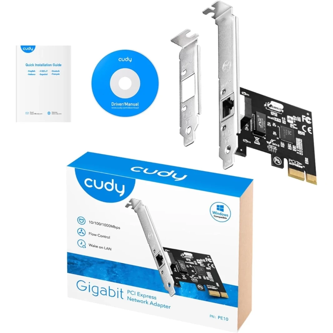 CUDY PE10 GIGABIT PCIE Network CARD