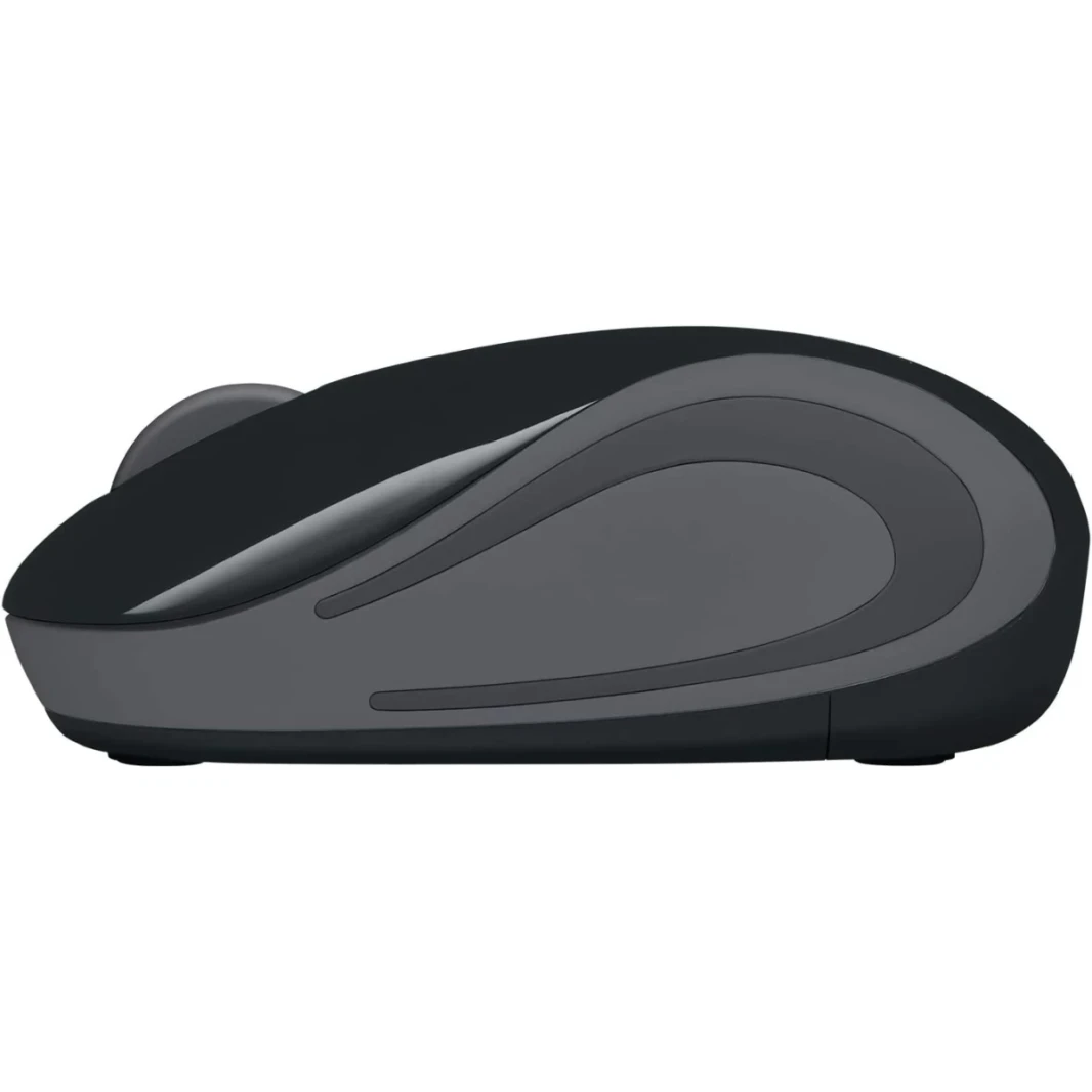 Logitech M187 Wireless Mini Mouse Ultra Portable ، 2.4 GHz مع جهاز استقبال USB 3 -Buttons PC / MAC / LAPTOP - أسود