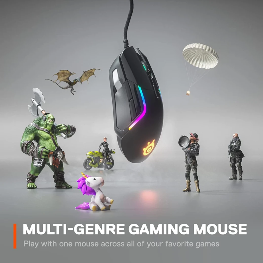 منافس الفولاذ 5 Prismsync RGB 9 أزرار