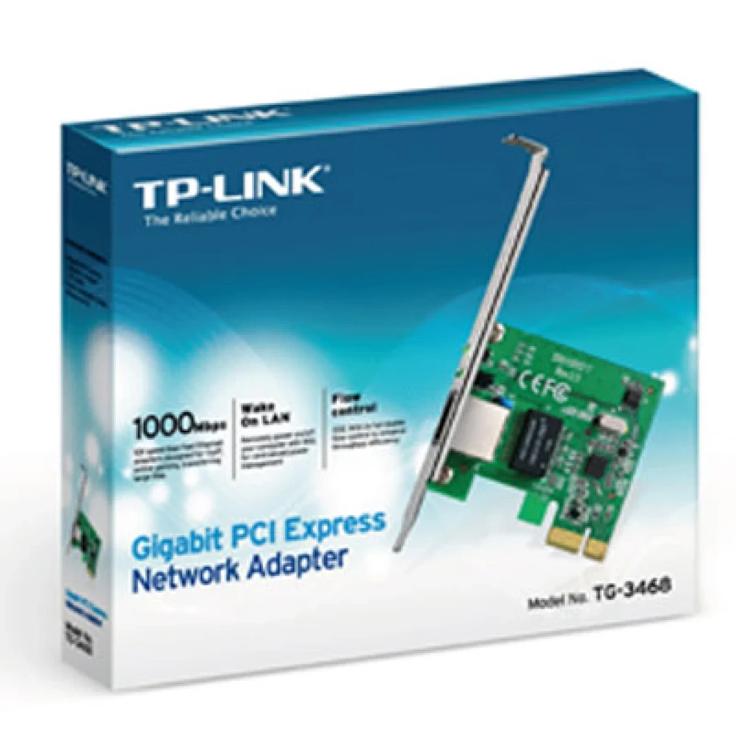 TP-Link TG-3468 10/100/1000MBPS GIGABIT ETHERNET PCI Express Card Card Interface