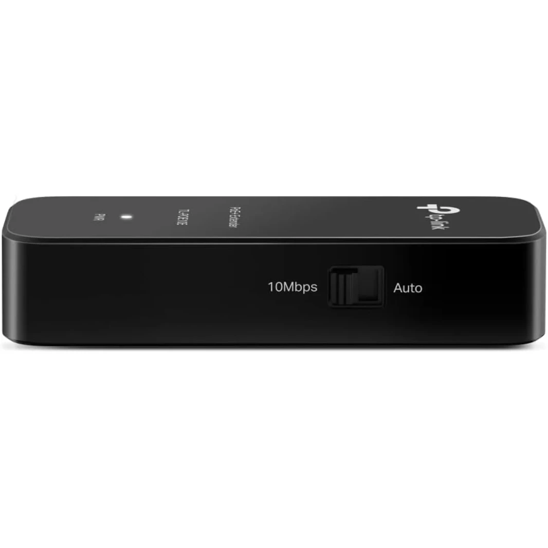 TP-Link TL-POE10E FAST Ethernet POE+ Extender POE/POE+ امتداد شبكة 100 متر-250 مترًا مع 802.3AF/يصل إلى 20 وات توصيل الطاقة والتشغيل