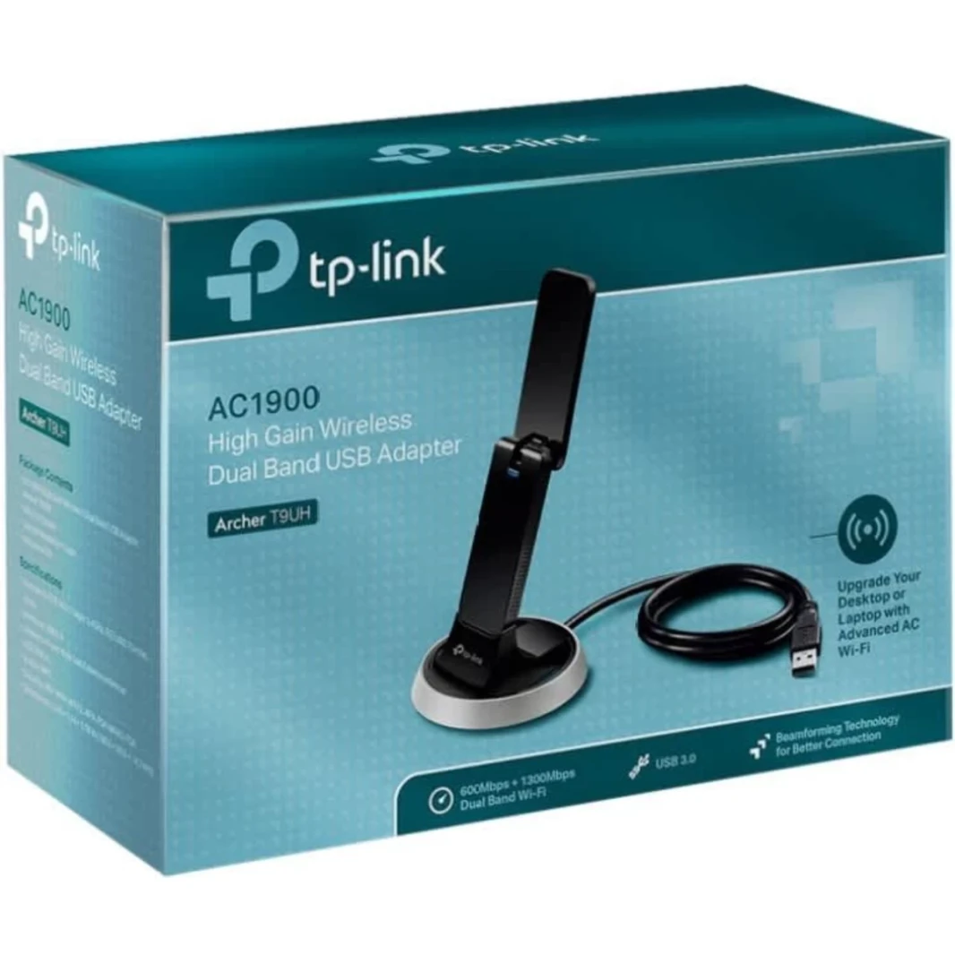 TP-Link Archer T9UH AC1900 USB 3.0 WiFi Dual Band Wireless Dongle 2.4GHz/5GHz High Caints Huennas