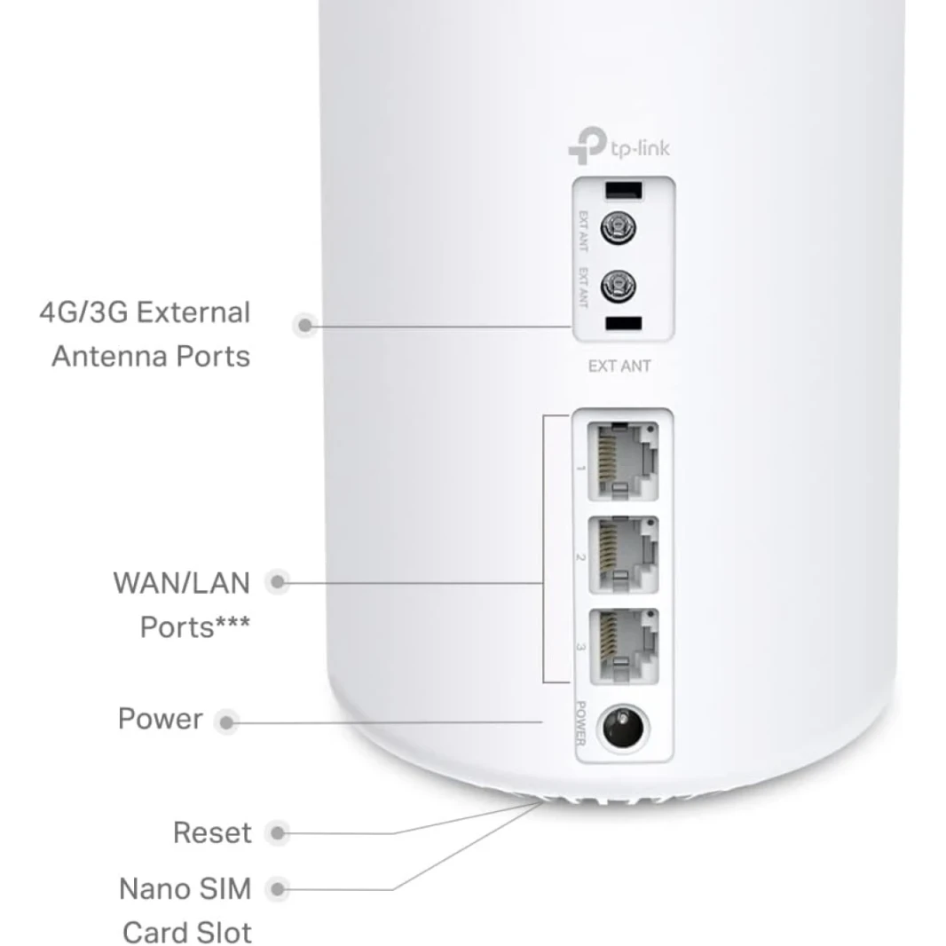 TP-Link Deco X10-4G 4G+ Router WiFi 6 AX1500 Mbps 4G+ Cat6 WiFi 4G Router 4G Router with Sim Slot, Sim Card Router, Mesh WiFi 6 System, Gigabit Ports, WiFi Extender Booster (3Pack)