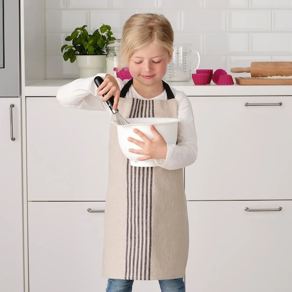 Children's apron, beige,