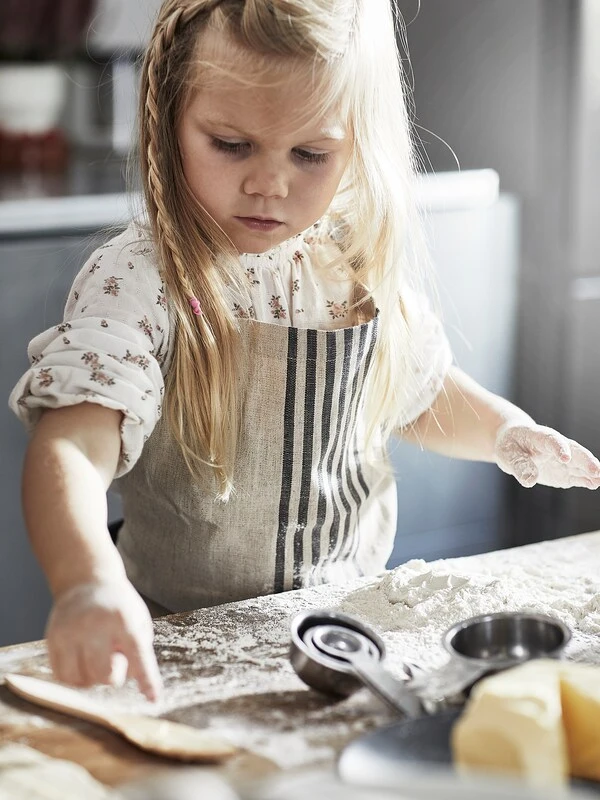 Children's apron, beige,