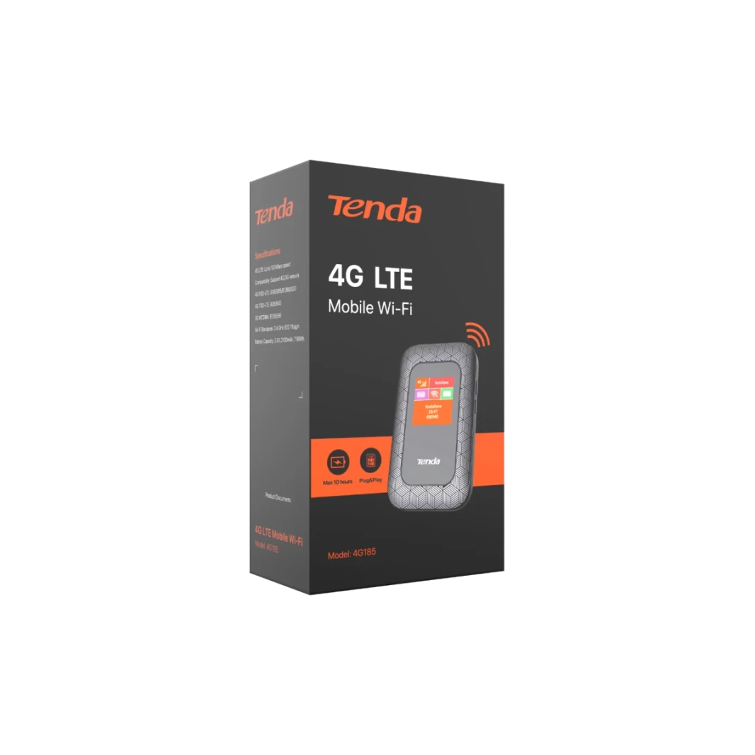 Tenda (4G185) 4G LTE-Advanced 150Mbps Pocket Mobile Wi-Fi Router 10 Hours Long Battery