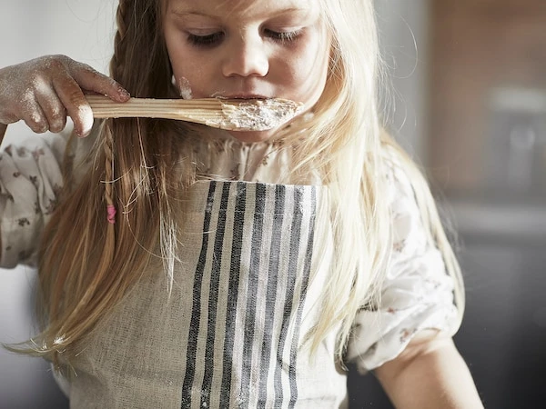 Children's apron, beige,
