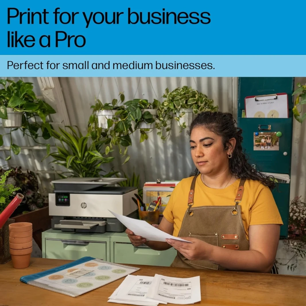 HP OfficeJet Pro 9123 All-in-واحد طابعة ملونة A4 مع أعمال الطباعة اللاسلكية و ADF ، Duplex