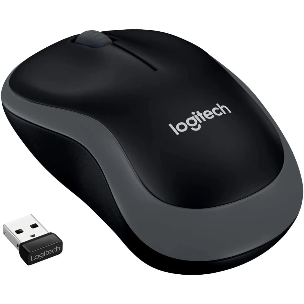 Logitech M185 Wireless Mouse Ambidextrous USB PC / Mac  - Grey