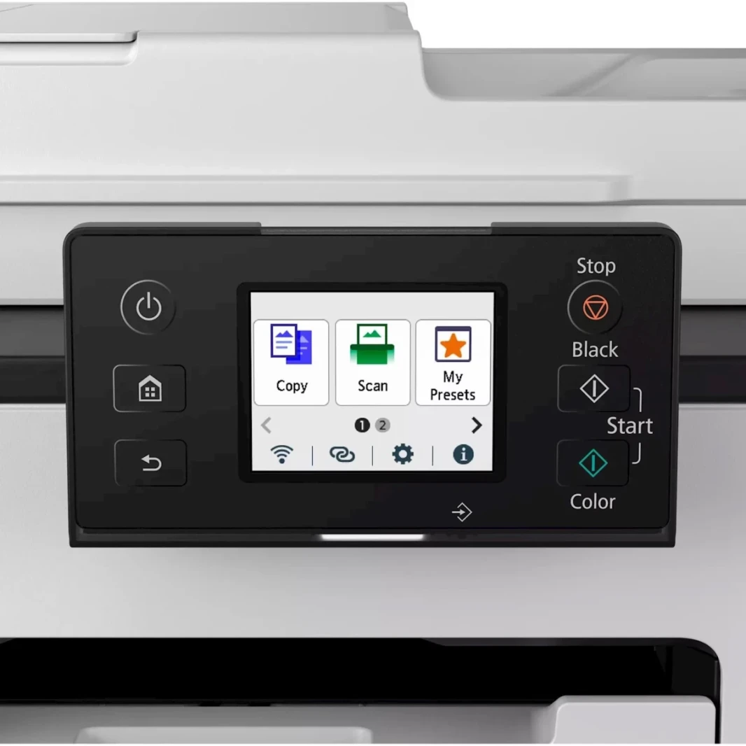 Canon Maxify GX4040 Ink Tank All-In-One Machine وشبكة متعددة الوظائف (نسخ/طباعة/مسح/فاكس) مع وحدة تغذية المستندات التلقائية-أبيض