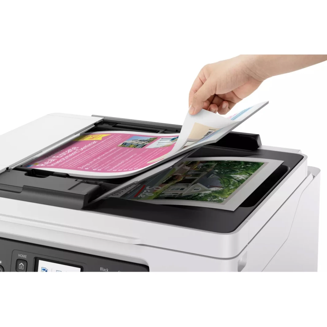Canon Maxify GX4040 Ink Tank All-In-One Machine وشبكة متعددة الوظائف (نسخ/طباعة/مسح/فاكس) مع وحدة تغذية المستندات التلقائية-أبيض