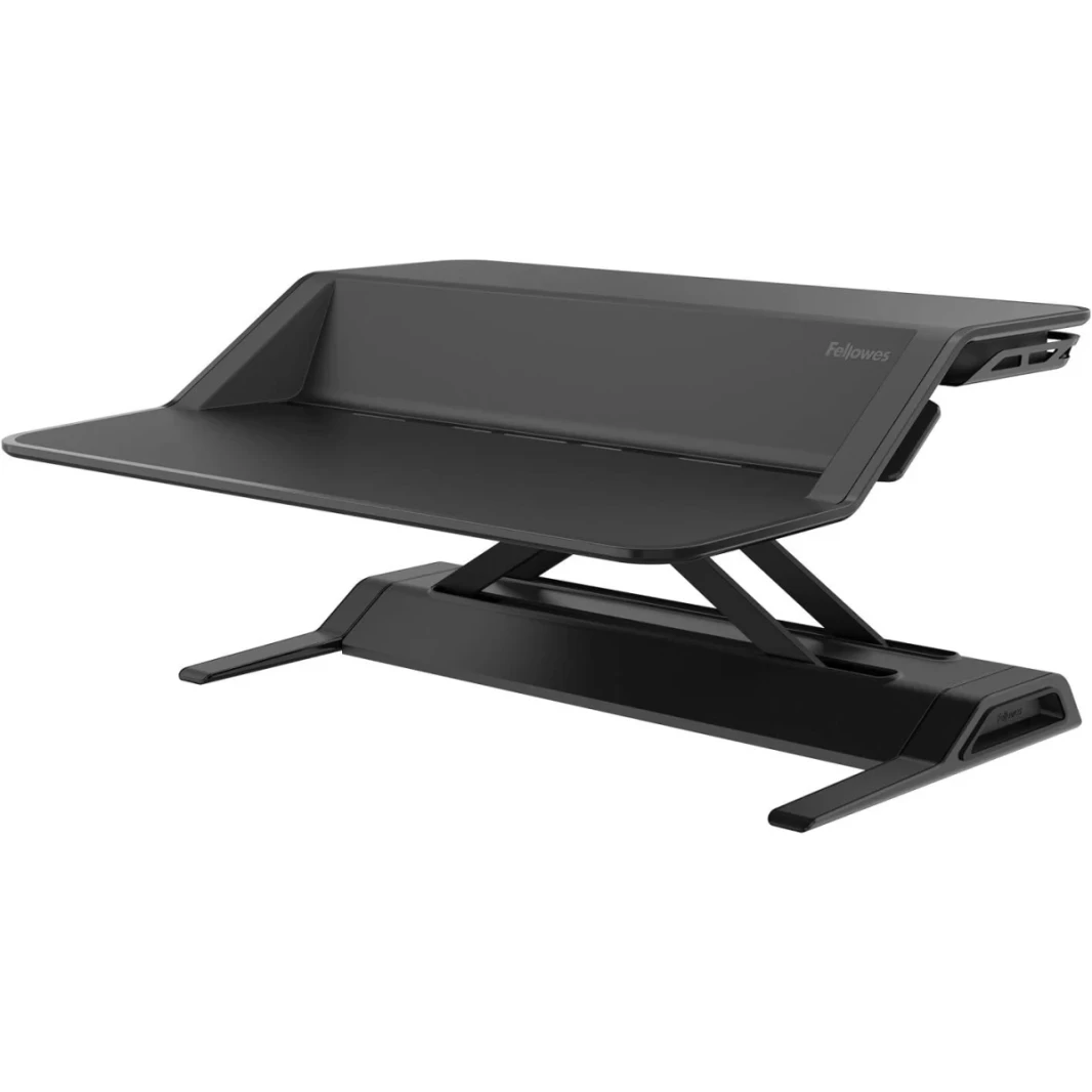 Floyes Lotus Sit-Stand Workstation Desk قابل للتعديل قبل التجميع-الأسود