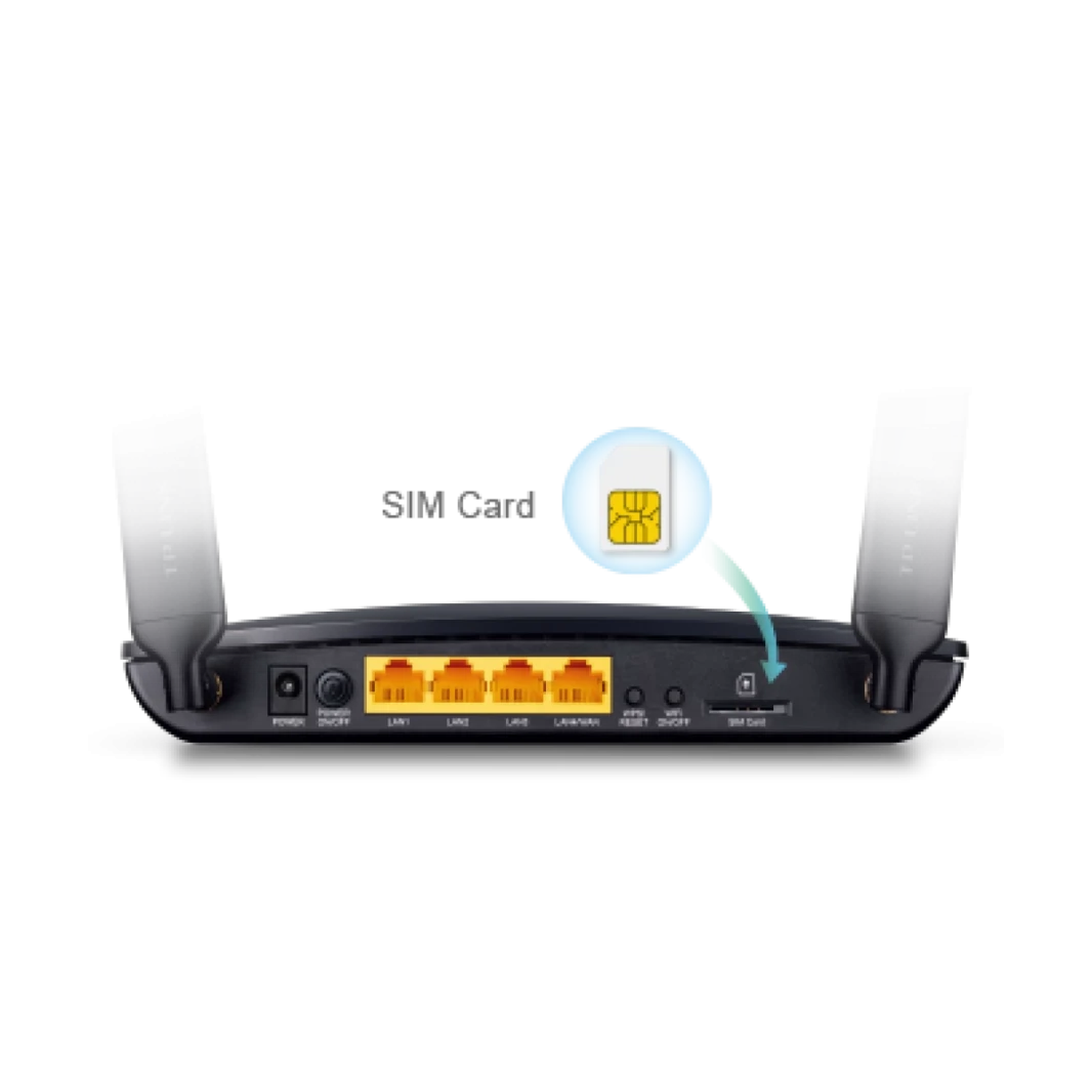 TP-Link MR6400 300 MBPS 4G LTE SIM فتحة WI-FI غير مطلوبة لا يوجد تكوين مطلوب
