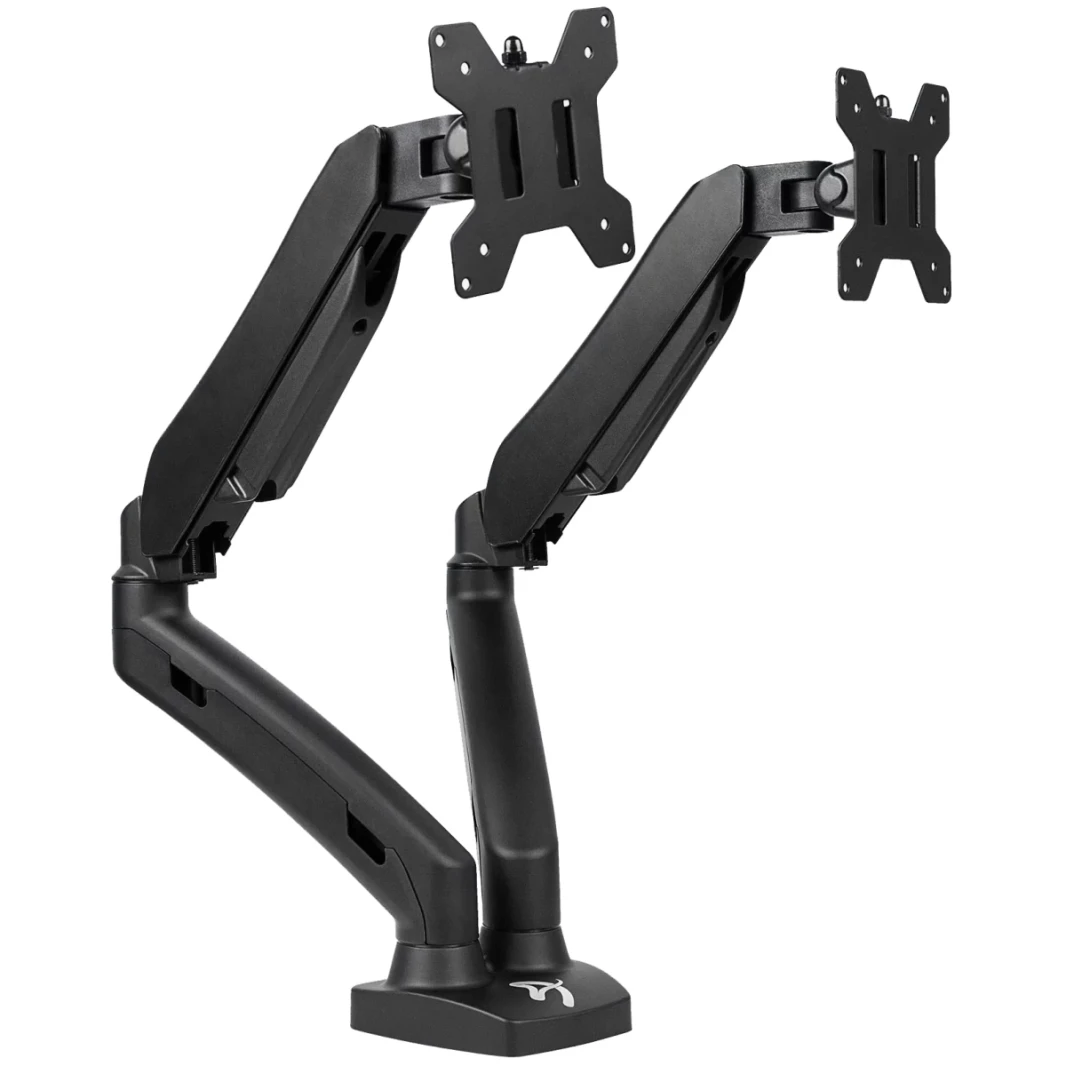 Arozzi Alzare Dual Gas Lift Monitor Arm 360 ° Management Cable Management - Black