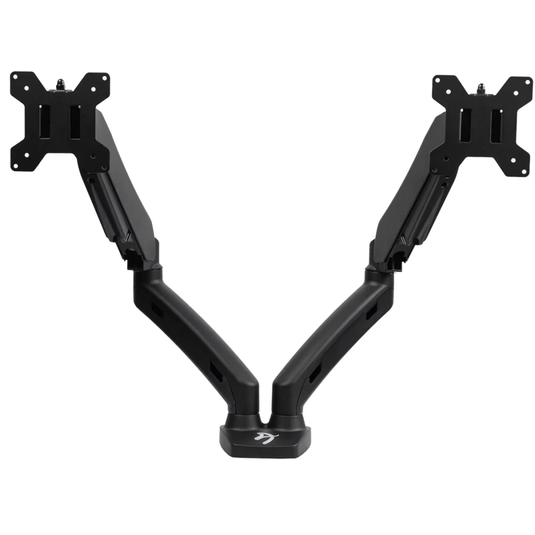 Arozzi Alzare Dual Gas Lift Monitor Arm 360 ° Management Cable Management - Black