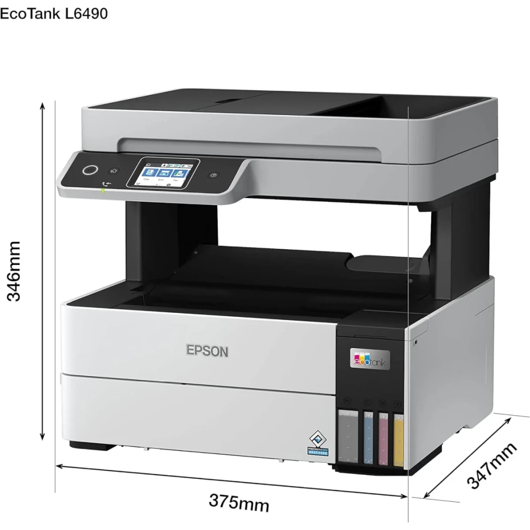Epson Ecotank L6490 Color All-in-One Multi-Function Machine (Copy/Print/Scan)-Black
