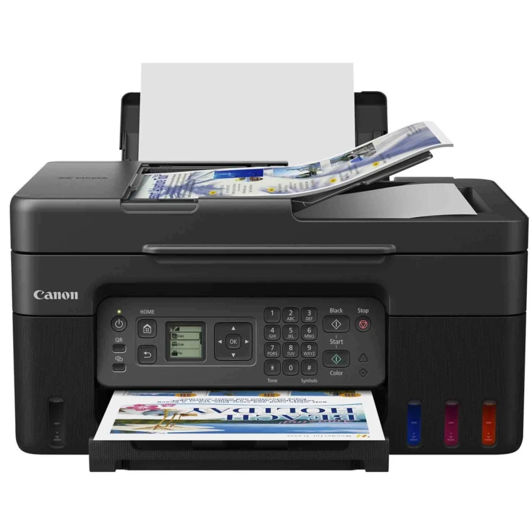 Canon Pixma G4470 حبر الخزان الكل في واحد آلة متعددة الوظائف اللاسلكية (نسخ/طباعة/مسح/فاكس) مع وحدة تغذية المستندات التلقائية-أسود